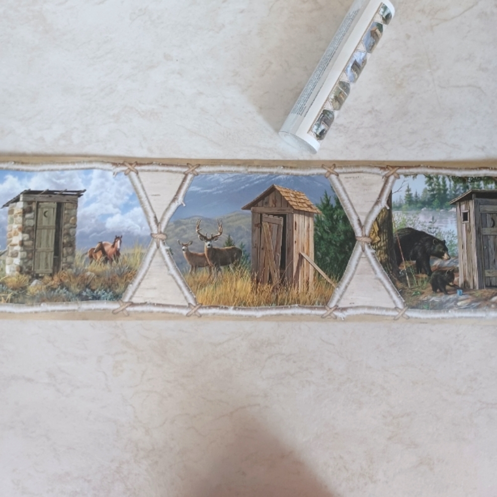 Wallpaper Rustic Wildlife and Outhouses